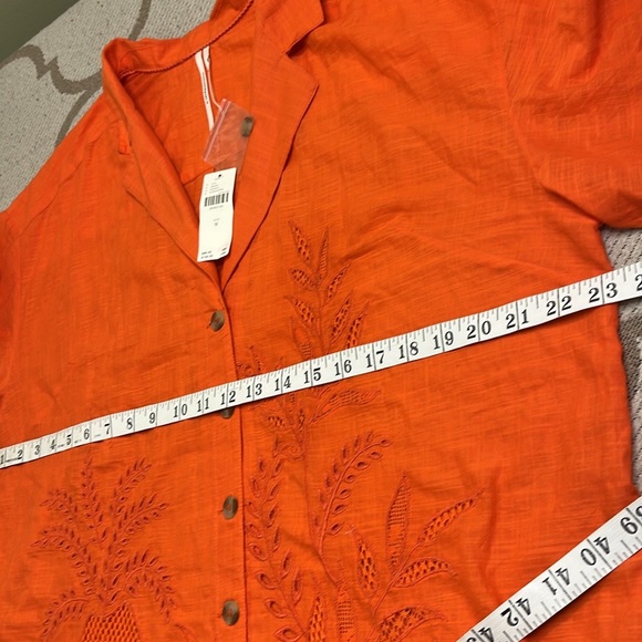 Anthropologie Damson Madder Martina Short Sleeve button down shirt, size medium - Picture 5 of 14